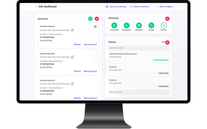 Configurable dashboards